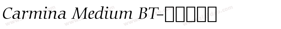 Carmina Medium BT字体转换